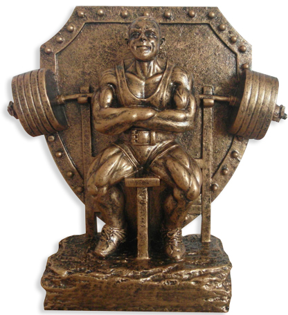 powerlifting trophys, powerlifting awards,powerlifting sculptures,weightlifting trophys