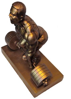 powerlifting trophys, powerlifting awards,powerlifting sculptures