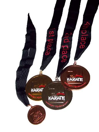  custom Karate medals