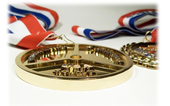 Powerlifting medals, custom medals